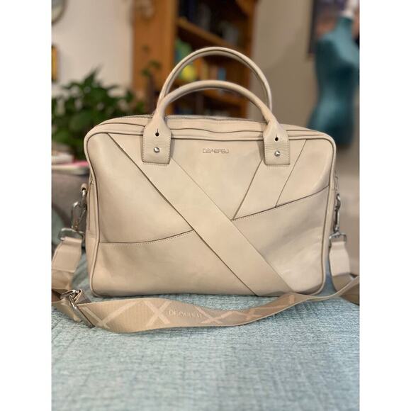 Taupe Business Bag by DE ABREU - Picture 1 of 9